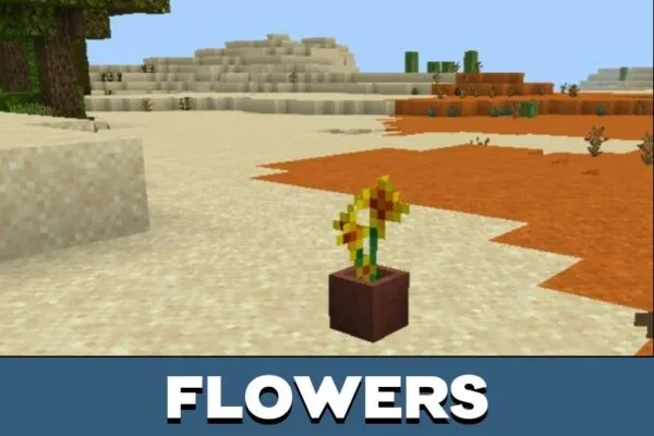 Flowers from Fauna and Flora Mod for Minecraft PE