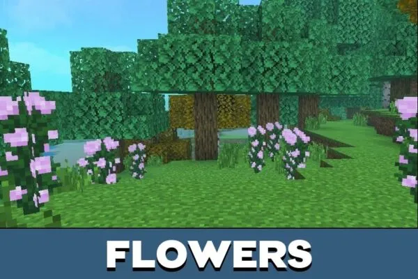 Flowers from IRIS Shader for Minecraft PE