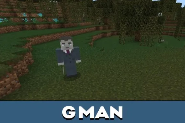 G Man from Half Life Mod for Minecraft PE