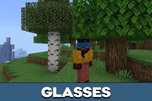 Glasses from Mask Mod for Minecraft PE