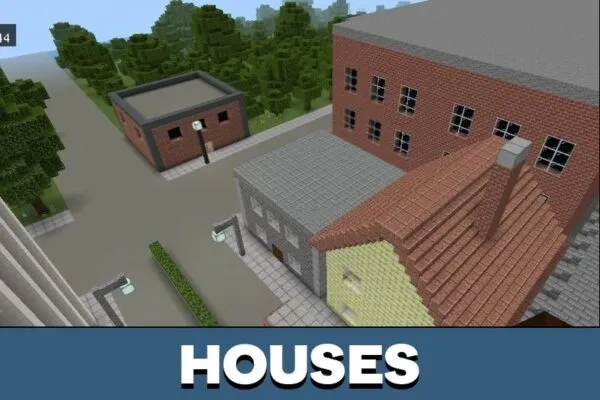 Houses from Resident Evil Map for Minecraft PE