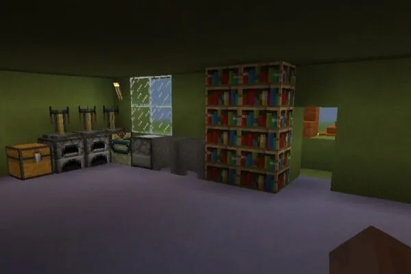 Interior from House and Shop Map for Minecraft PE