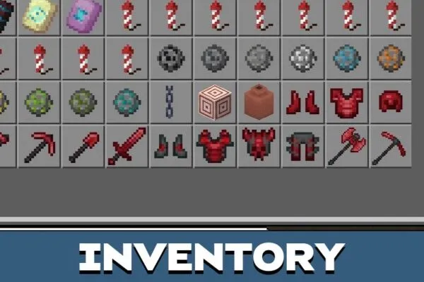 Inventory from Netherite Mod for Minecraft PE