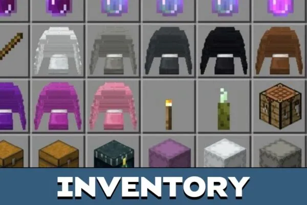 Inventory from Sleeping Bag Mod for Minecraft PE