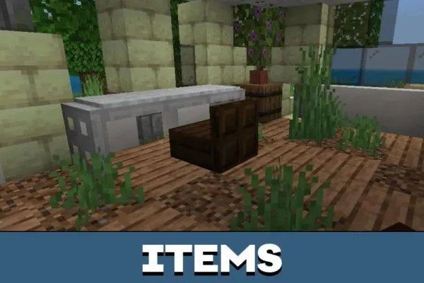 Items from Abandoned House Map for Minecraft PE