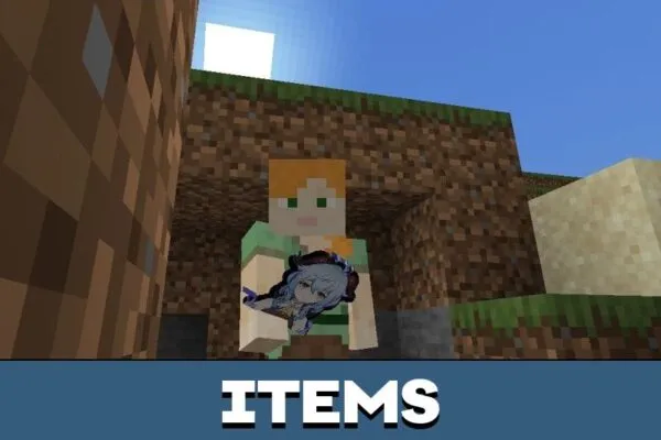 Items from Genshin Impact Texture Pack for Minecraft PE