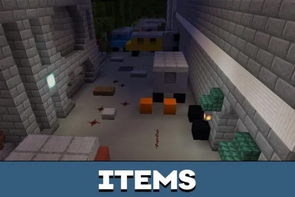 Items from Resident Evil Map for Minecraft PE