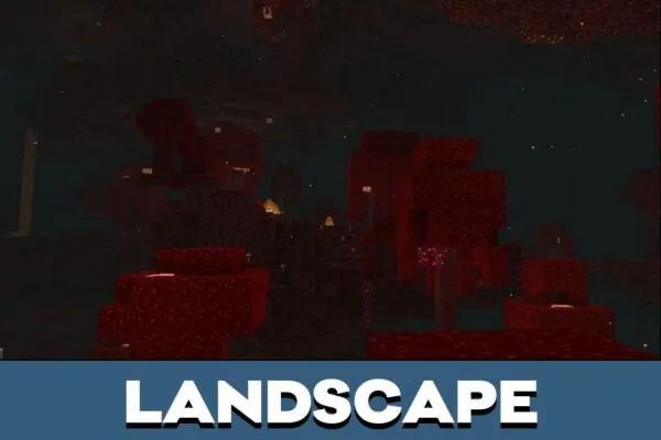 Landscape from Nether Mod for Minecraft PE