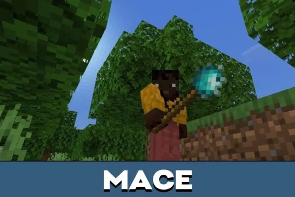 Mace from Netherite Mod for Minecraft PE