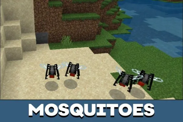 Mosquitoes from Fauna and Flora Mod for Minecraft PE