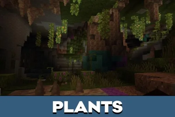 Plants from Cave Mod for Minecraft PE