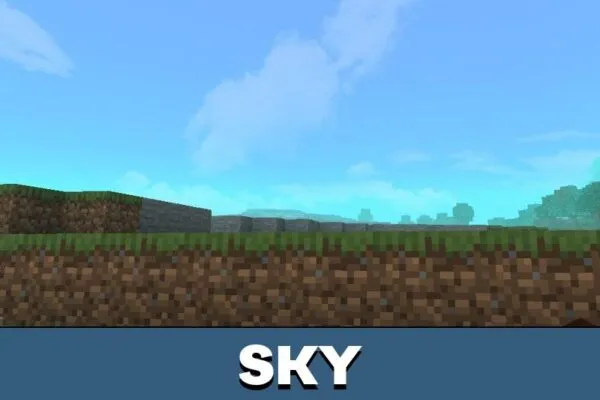 Sky from IRIS Shader for Minecraft PE