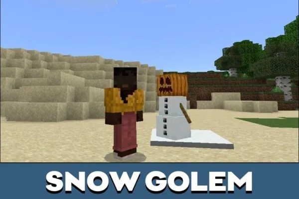 Snow Golem from Mob Eggs Mod for Minecraft PE