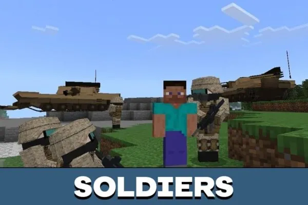 Soldiers from Resident Evil Mod for Minecraft PE