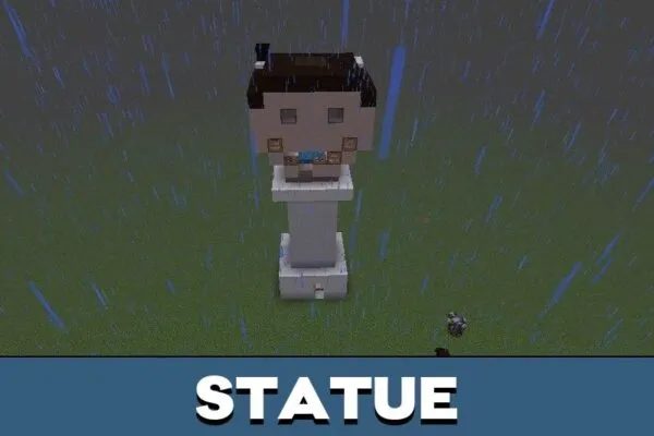 Statue from Skibidi Toilet Map for Minecraft PE