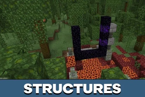 Structures from Jungle Mod for Minecraft PE