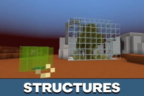 Structures from Mars Map for Minecraft PE