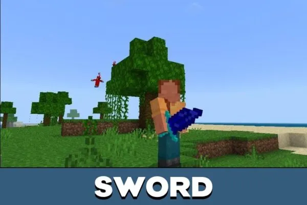 Sword from Custom Weapons Mod for Minecraft PE