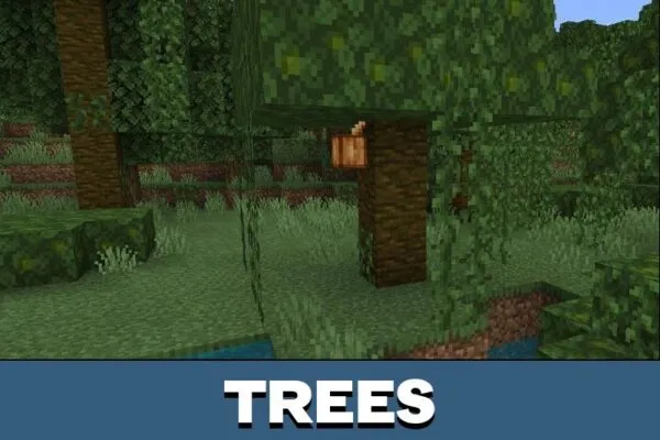 Trees from Jungle Mod for Minecraft PE