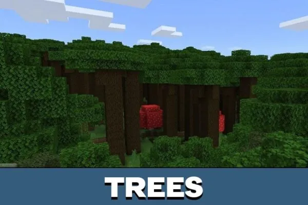 Trees from Swamp Mod for Minecraft PE