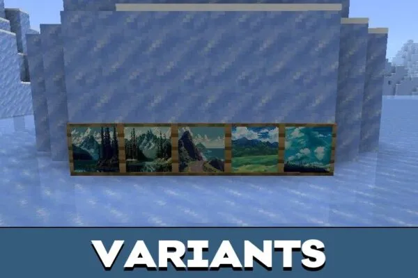 Variants from Paintings Mod for Minecraft PE