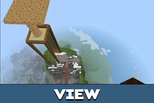 View from Castle Defence Map for Minecraft PE