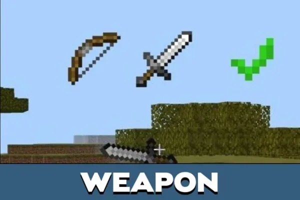 Weapon from Murder Mystery Texture Pack for Minecraft PE