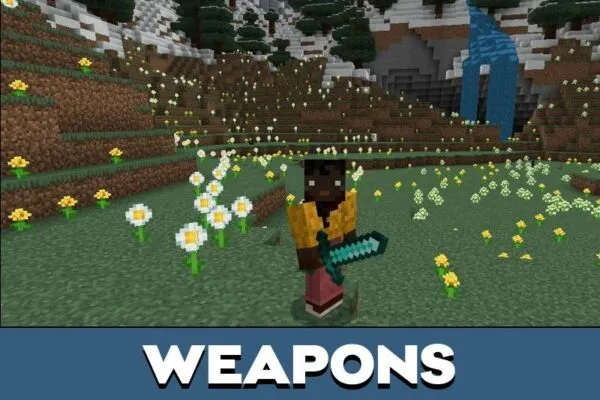 Weapons from RGB Texture Pack for Minecraft PE