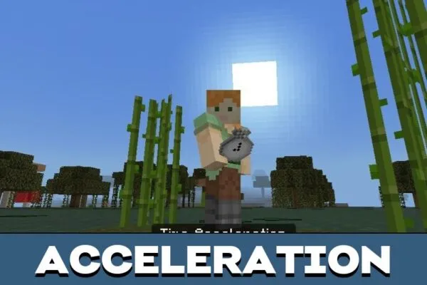 Acceleration from Time Stop Mod for Minecraft PE