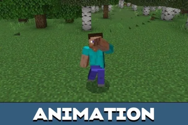 Animations from Emotes Mod for Minecraft PE