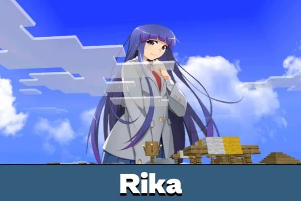 Rika from Anime Girl Texture Pack for Minecraft PE