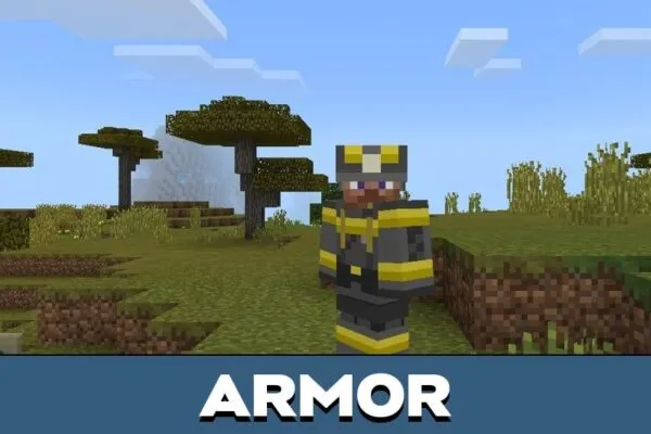 Armor from Fire Track Mod for Minecraft PE