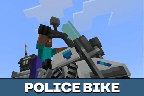 Bike from Police Car Mod for Minecraft PE