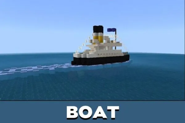 Boat from Ship Map for Minecraft PE