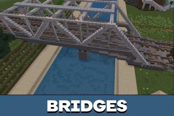 Bridges from Russian City Map for Minecraft PE