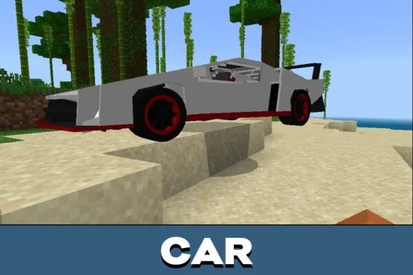 Car from Lamborghini Mod for Minecraft PE