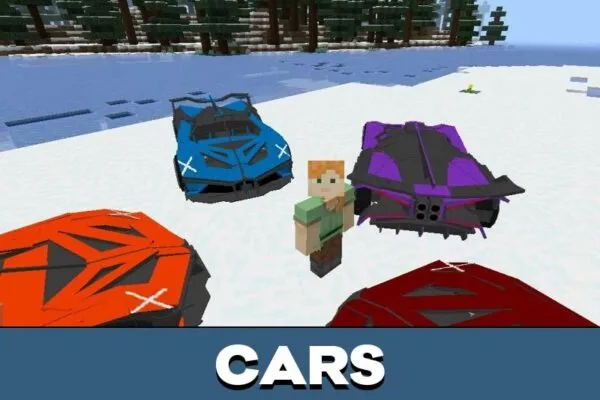 Cars from Bugatti Mod for Minecraft PE