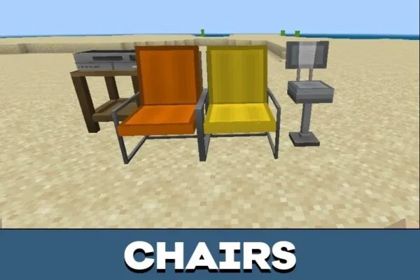 Chairs from Old Furniture Mod for Minecraft PE