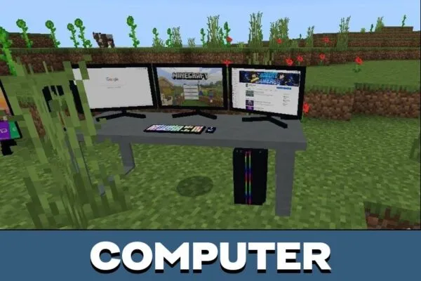 Computer from Modern Furniture Mod for Minecraft PE