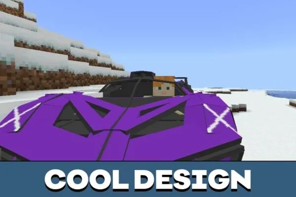 Cool Design from Bugatti Mod for Minecraft PE