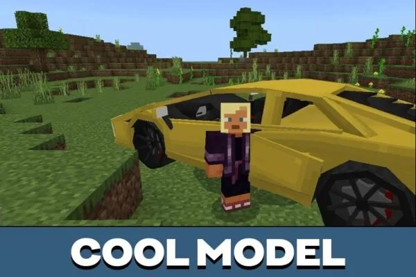 Models from Lamborghini Mod for Minecraft PE