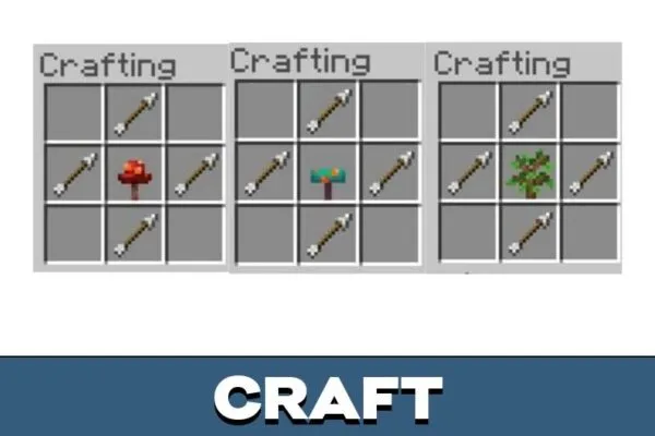 Craft from Arrows Mod for Minecraft PE