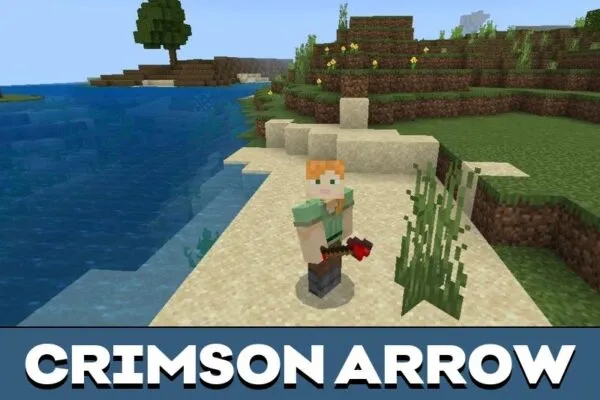 Crimson Items from Arrows Mod for Minecraft PE