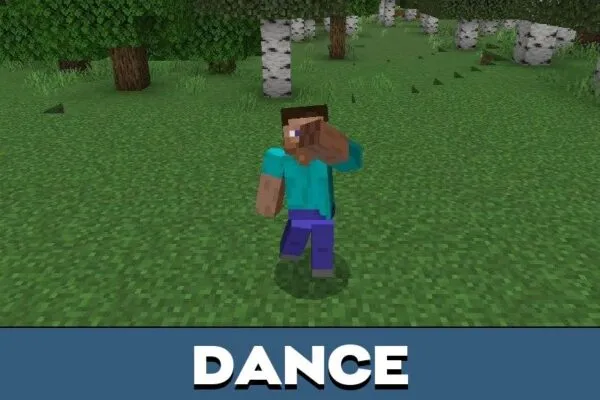 Dance from Emotes Mod for Minecraft PE