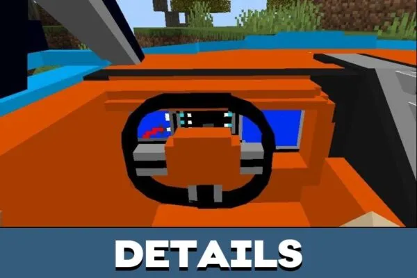 Details from Bugatti Mod for Minecraft PE