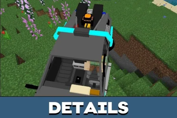 Details from Delorean Mod for Minecraft PE