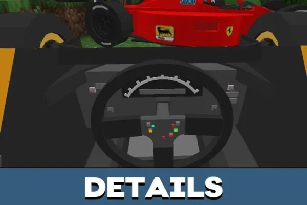 Details from Formula 1 Mod for Minecraft PE