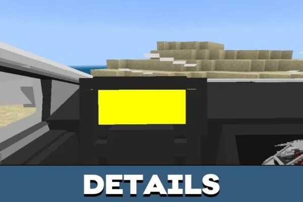 Details from Lamborghini Mod for Minecraft PE