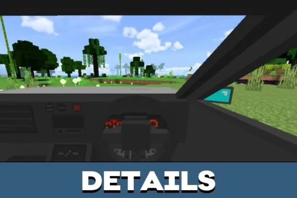 Details from Nissan Mod for Minecraft PE