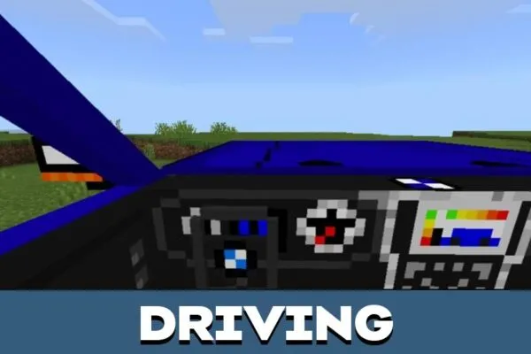 Driving from BMW Mod for Minecraft PE